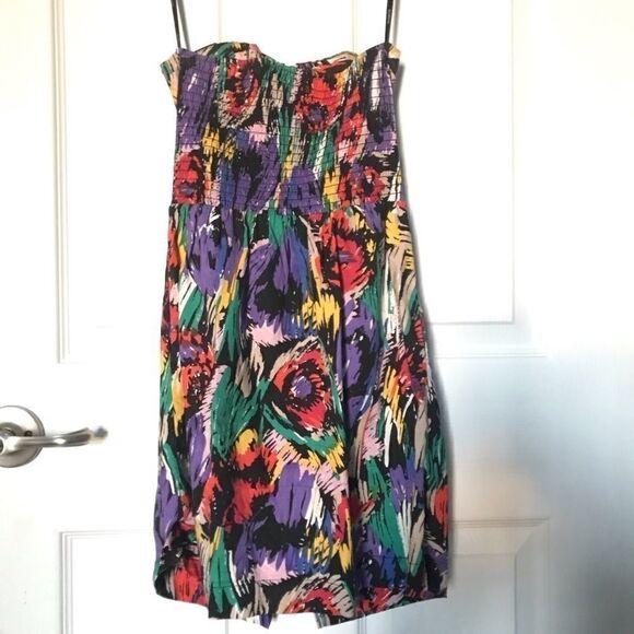MINKPINK Vintage Y2K Strapless Front Zipper Dress. - Picture 5 of 7